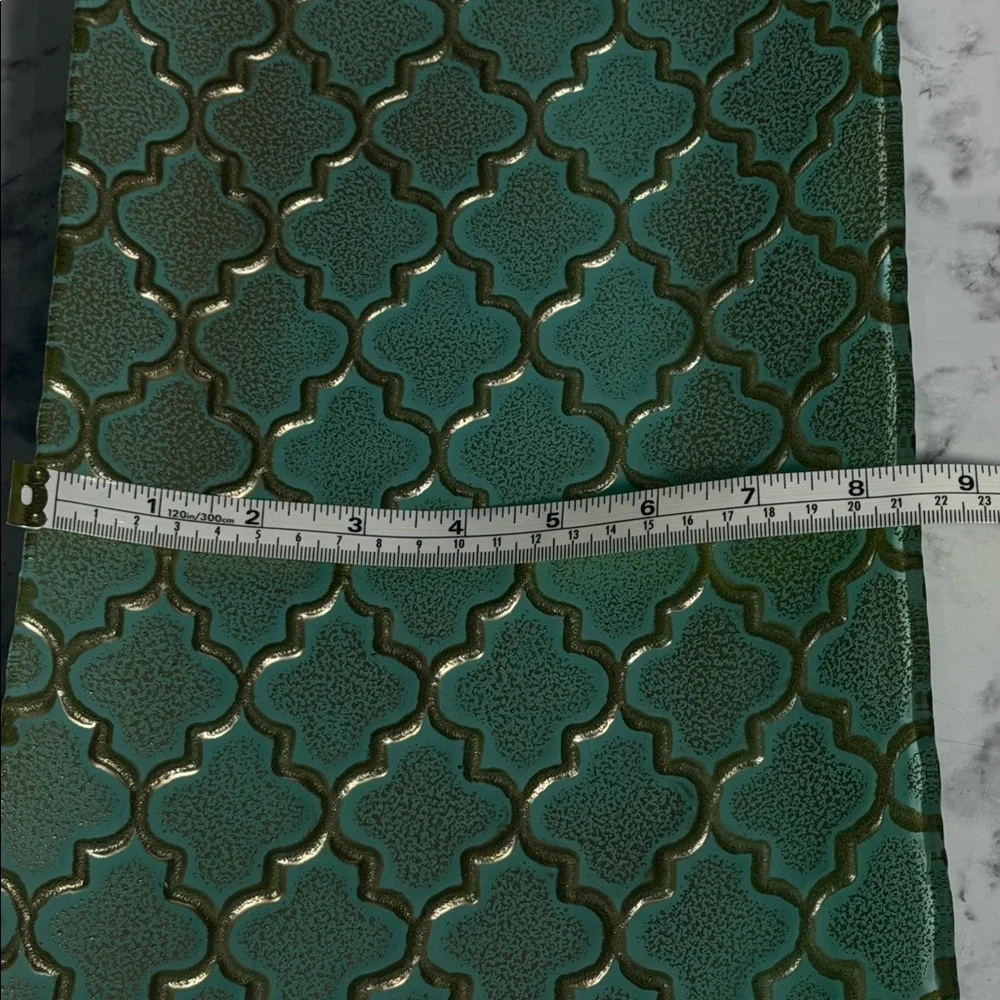 Elegant Teal Decorative Glass Tray